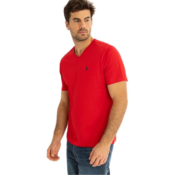 U.S. Polo Assn. Men's Short Sleeve V-Neck Tee - Picture 2 of 5